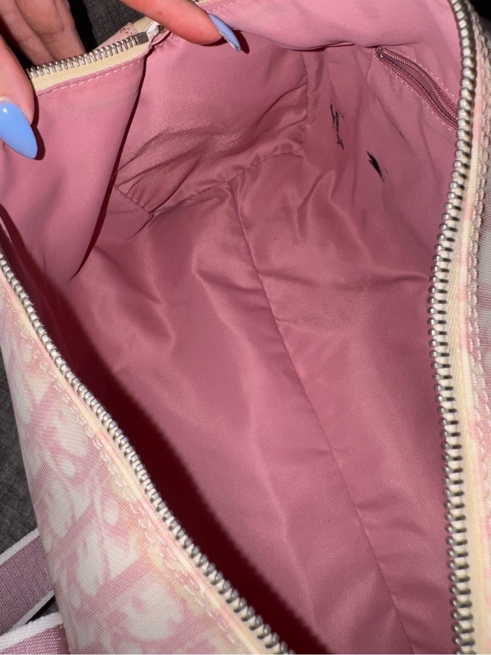 Vintage Christian Dior Pink Trotter No. 1 Boston Bag Y2K Galliano Era - Picture 16 of 16